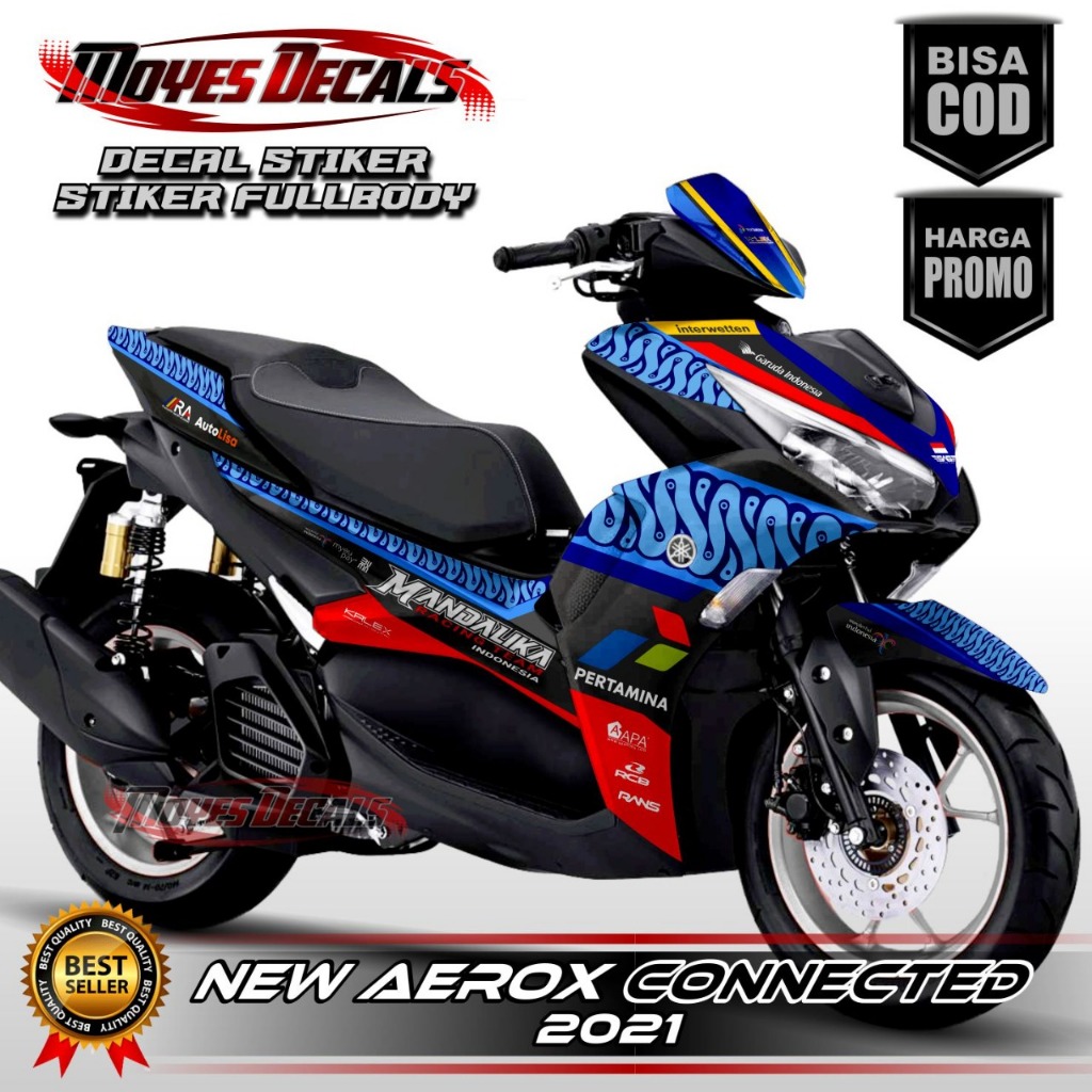 Decal Sticker Variasi Fullbody All New Aerox 155 Connected Ducati - Dekal Stiker Aerox New Decal Sti