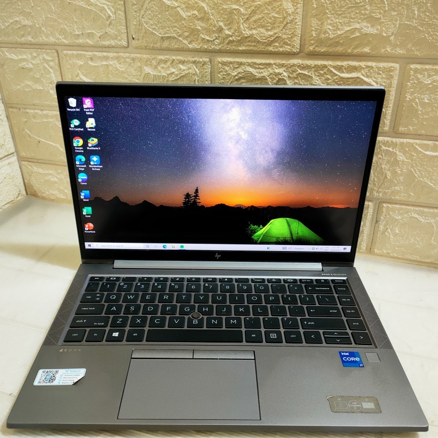 Hp Zbook firefly 14 inch g8 i7 1165g7 ram 16 SSD 512 Intel iris Xe