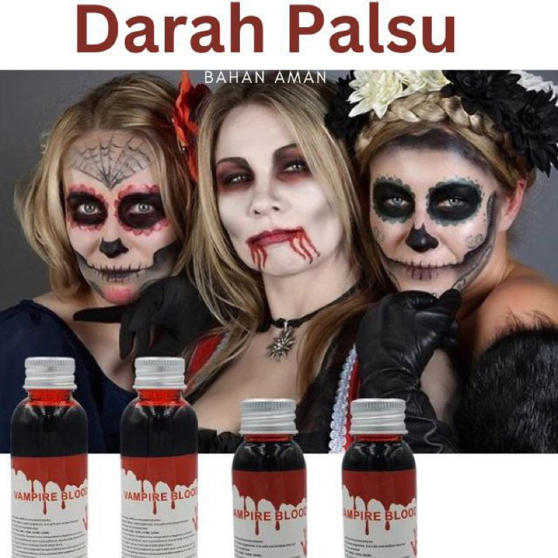 Darah Palsu / Darah Luka / Fake blood Make up Karakter mainan buat prank mimisan murah aman untuk fi