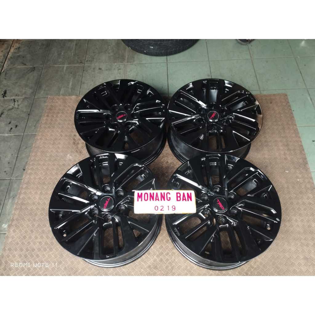 Velg Original Fortuner TRD Black Ring 18