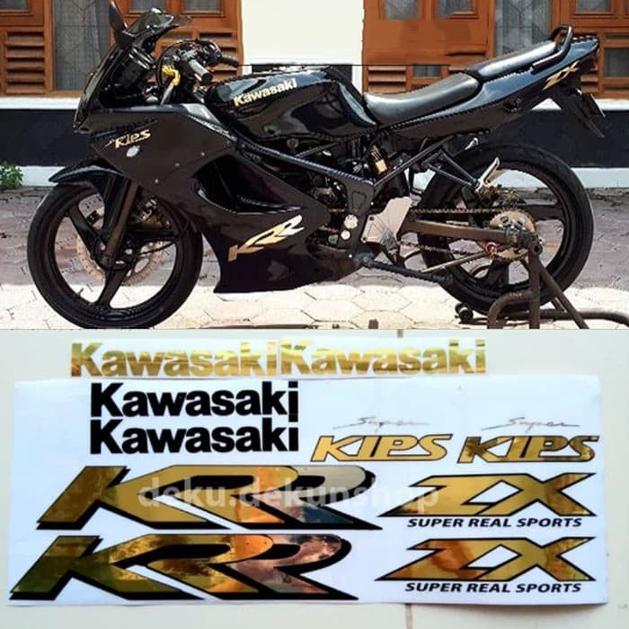 Striping Ninja Krr Zx 150 warna Hitam Tinggal Pasang