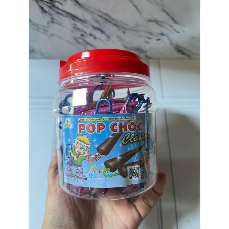 

POP CHOC CLASSIC PERMEN COKLAT PAYUNG JADUL ISI 50 pcs