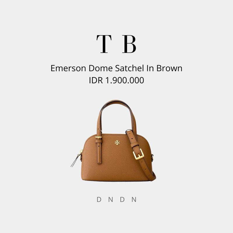 Emerson Dome Satchel In Brown