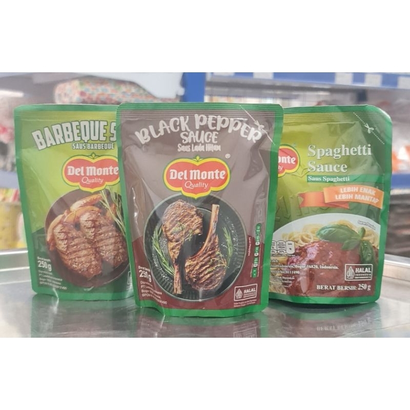 

Delmonte Saus Barbaque 250gr/Delmonte Saus Black Paper 250gr/Delmonte Spaghetti 250gr/Saus Barbaque/Saus Spaghetti/Saus Black Paper