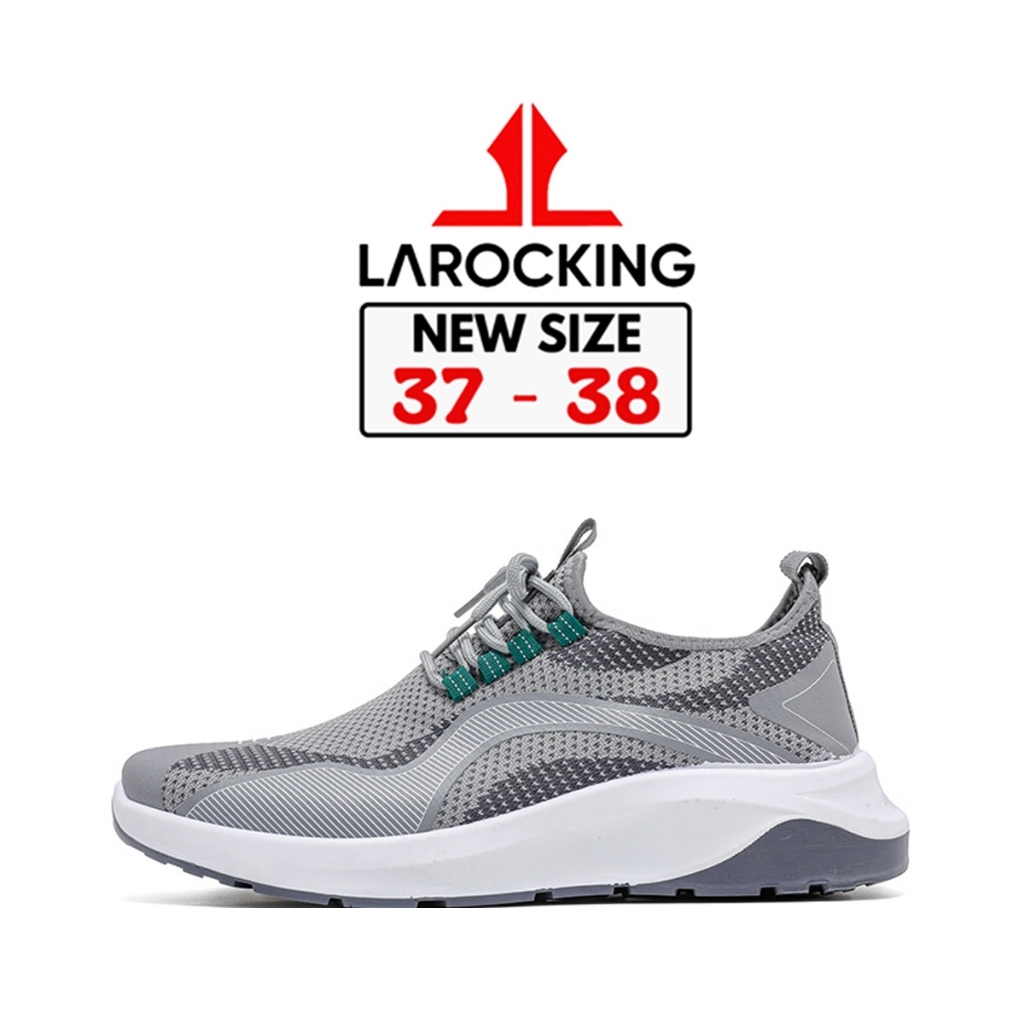 COD Promo Terbaru Larocking - Strike Abu | Sepatu Sneakers Pria