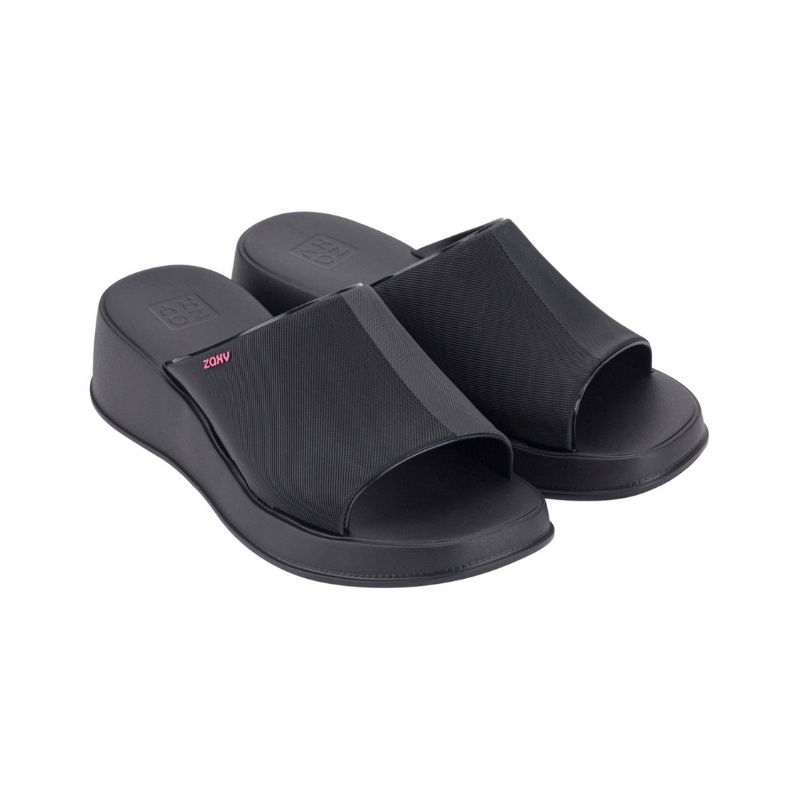 ZAXY ESSENCIAL TAM AD Black Sandal platform Hitam Preloved like new