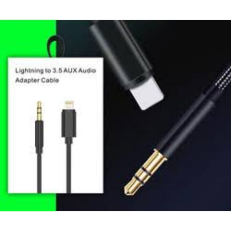 KABEL AUX LIGHTING ORI / KABEL AUDIO IPHONE