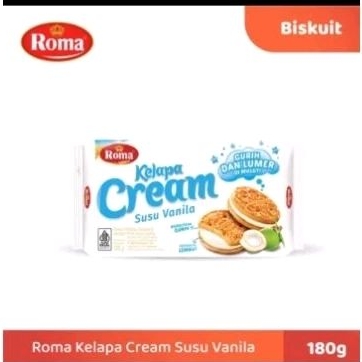 

Roma kelapa cream vanilla 180gr kemasan putih