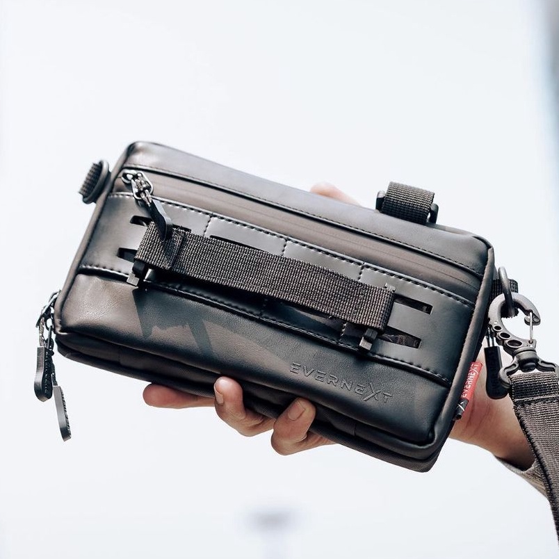 Terbaik Tas Selempang HP Multifungsi 3in1 Hanging Wallet Clutch Pouch Hand Bag Pria Waterproof