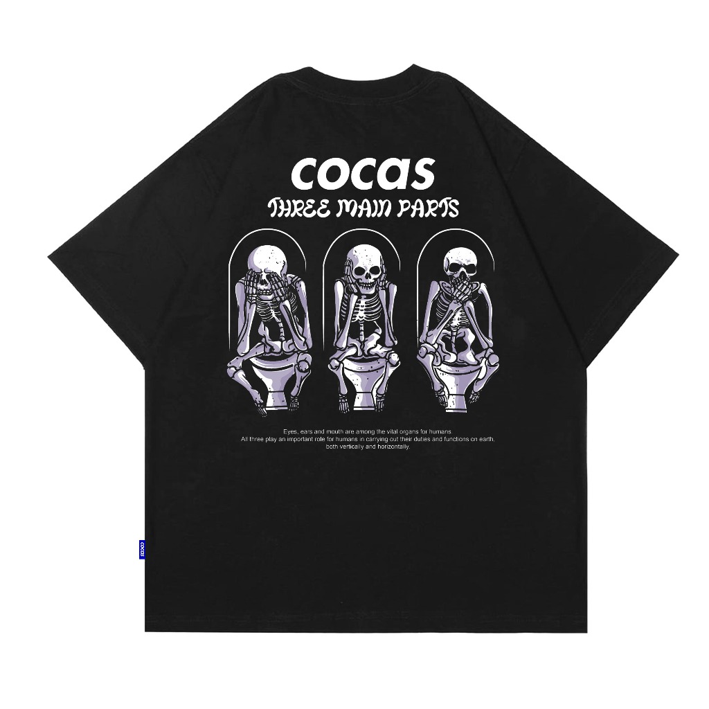 Cocas Kaos Original Three Point Reguler Cotton 24s