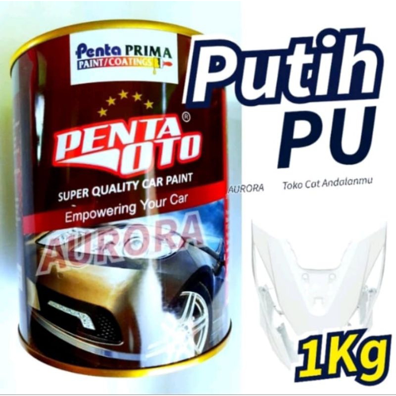 Cat Putih Gloss PU Penta Oto Super White Mengkilap
