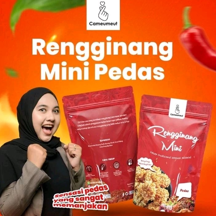

Rengginang Mini Cameumeut Pedas Renyah Gurih Rasa Daun Jeruk 113gr