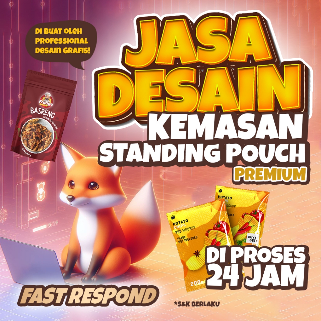 Jasa Desain Label, Desain Stiker Kemasan, Desain Label, Desain Standing Pouch, dan Jasa Desain Box K