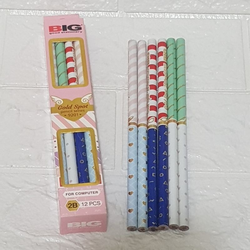 

(1 Lusin Pensil) Pensil 2B Merek Big - Pensil 2B Kualitas Bagus - Pensil 2B High Quality - 2B Pencil (12 Buah Pensil)