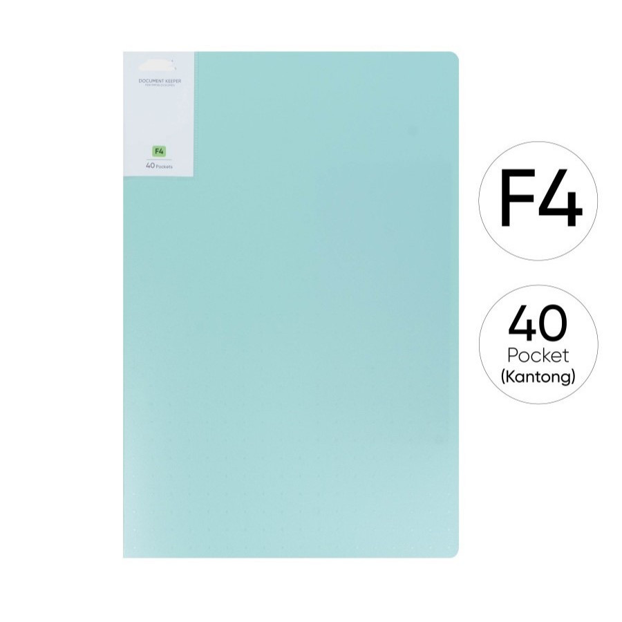 

Map Dokumen Clear Holder Document Keeper isi 40 Lembar Folio F4 Display Book Soft Color Pastel