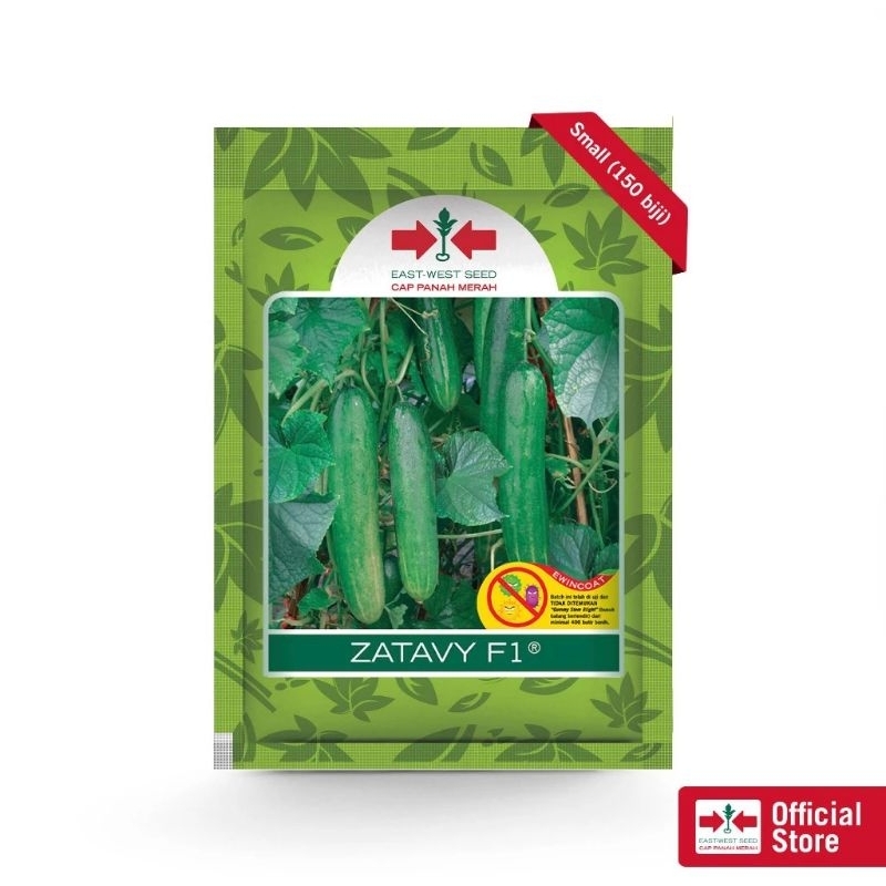 ZATAVY F1 Benih timun acar Zatavy benih timun hybrida cap panah merah kemasan 150 Butir