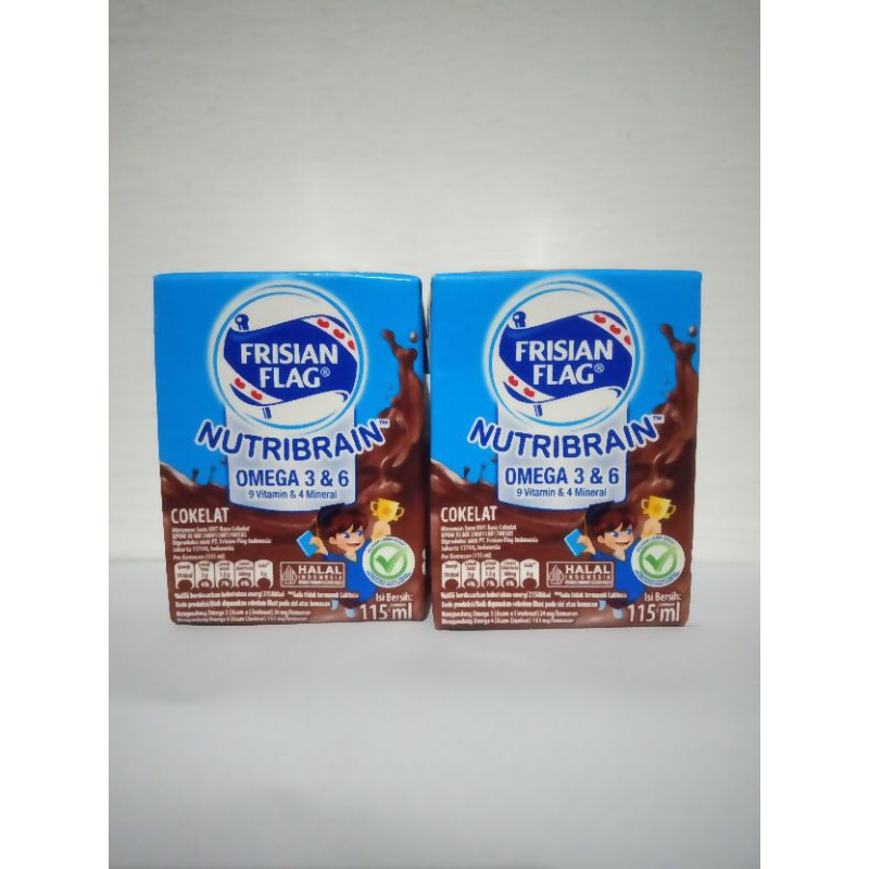 

susu kotak kecil Frisian flag nutribrain 115ml rasa cokelat