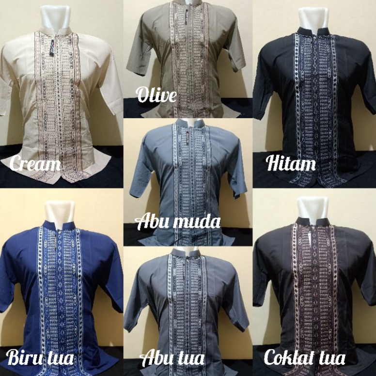 Serbuuuu BAJU KOKO ERLITA DEWASA LENGAN PENDEK MOTIF WARNA