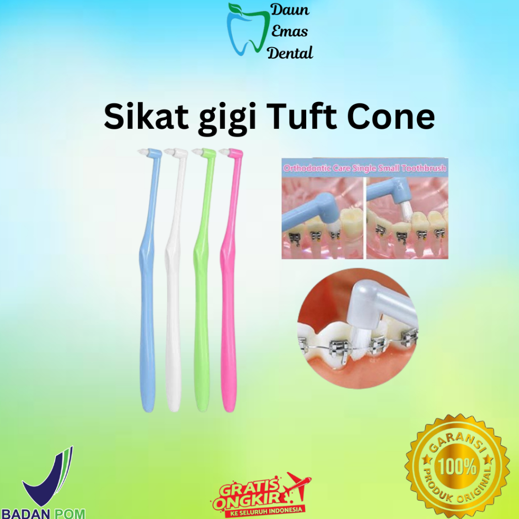 sikat tuft sela behel gigi orto ortho brush dewasa anak sikat gigi behel interdental kawat gigi