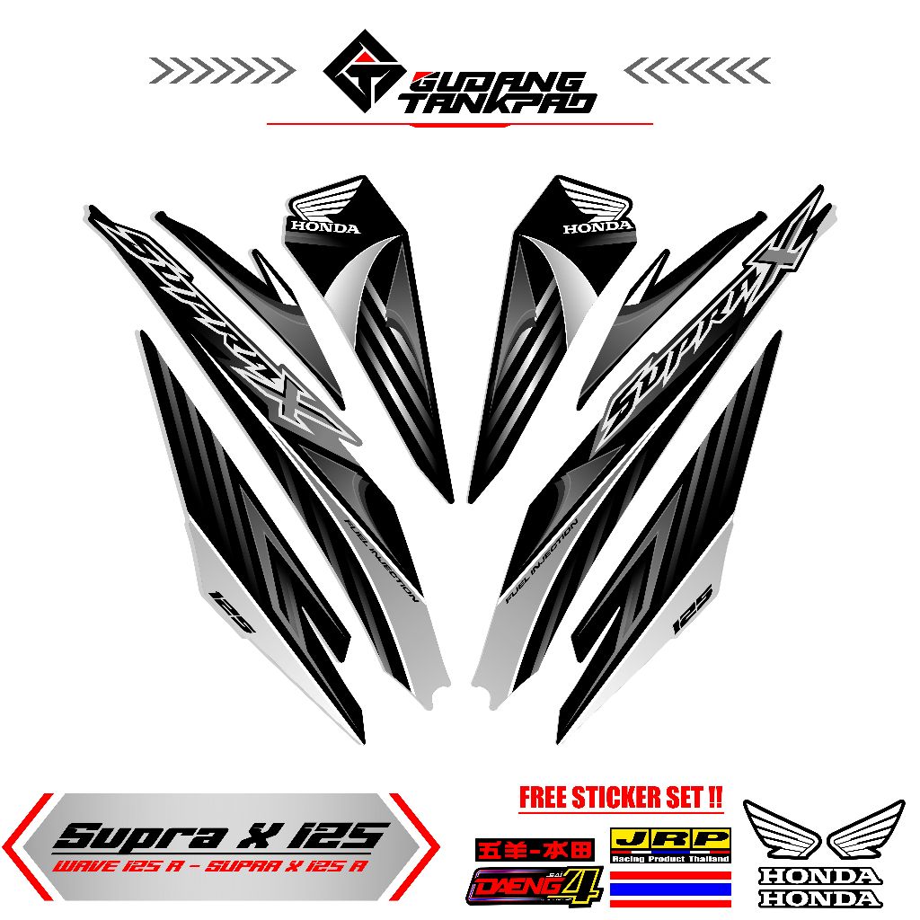 STRIPING SUPRA X 125 R MTF 20 / STIKER STRIPING VARIASI MOTOR SUPRA X 125 / SUPRA X 125 / VARIASI SU