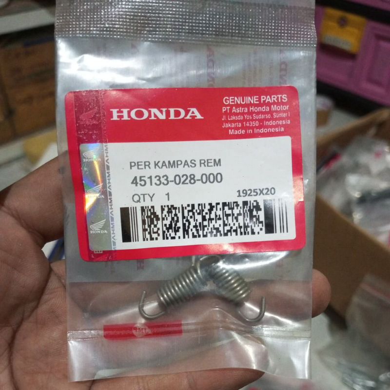 per kampas rem belakang grand supra x karisma
