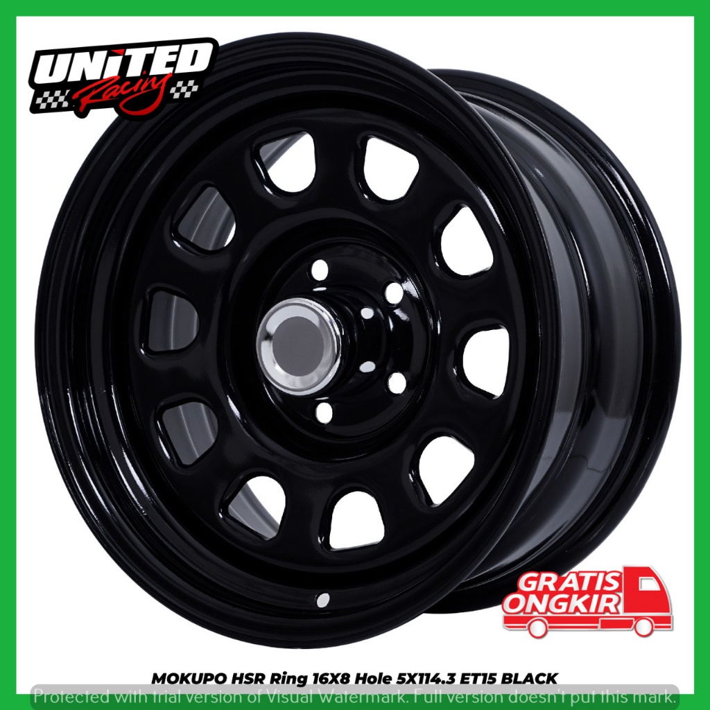 VELG MOBIL OFFROAD RING 16 MOKUPO HSR R16X8 H5X114,3 ET15 BLACK