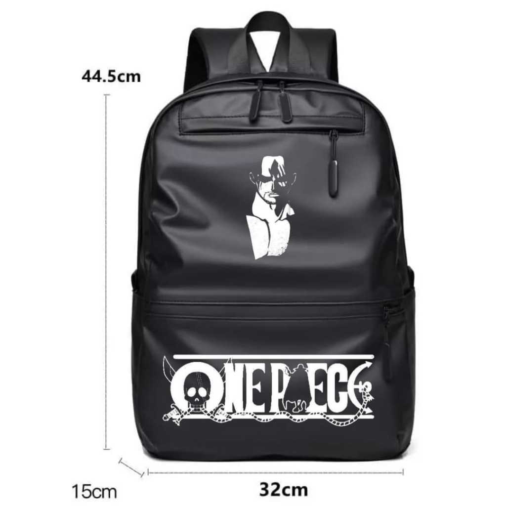 Populasi Official Tas ransel Pria ONE PIECE SHANKS  backpack tas gendong  sekolah Tas Distro Waterpr