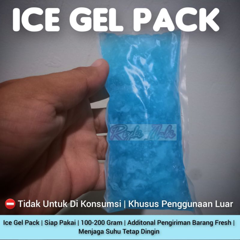 100-200 GRAM ICE GEL PACK PENJAGA SUHU DINGIN SIAP PAKAI MURAH BANDUNG