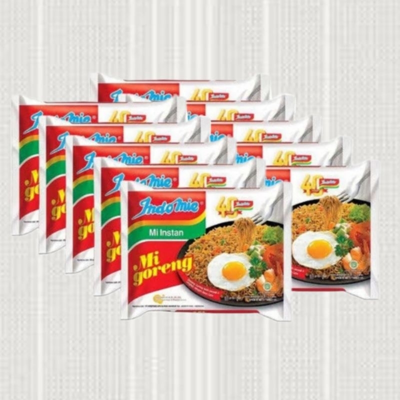 

Mie Instan Indomie Rasa Mie Goreng )85g @ Isi 10 Pc
