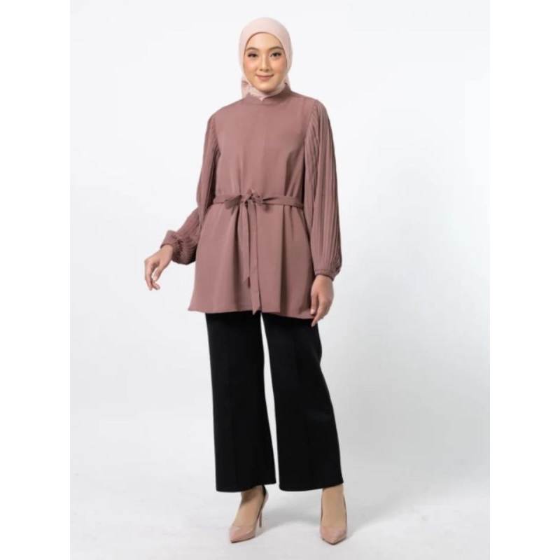 Tunik lengan pleats elzatta tunik elzatta