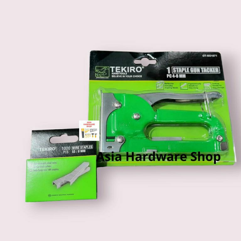 

PAKET TEKIRO Staples Tembak Jok 4 8 mm Isi Staples Staple Gun Tacker Alat Tembak Hekter Jok ART E6P9