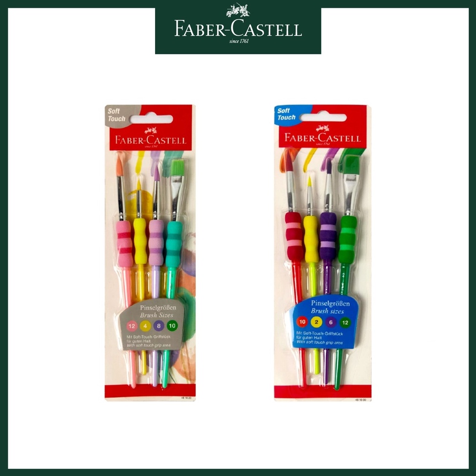 

Kuas Lukis Faber Castell Set 4 Grip Brush Set Colours Pastel ART N7W7