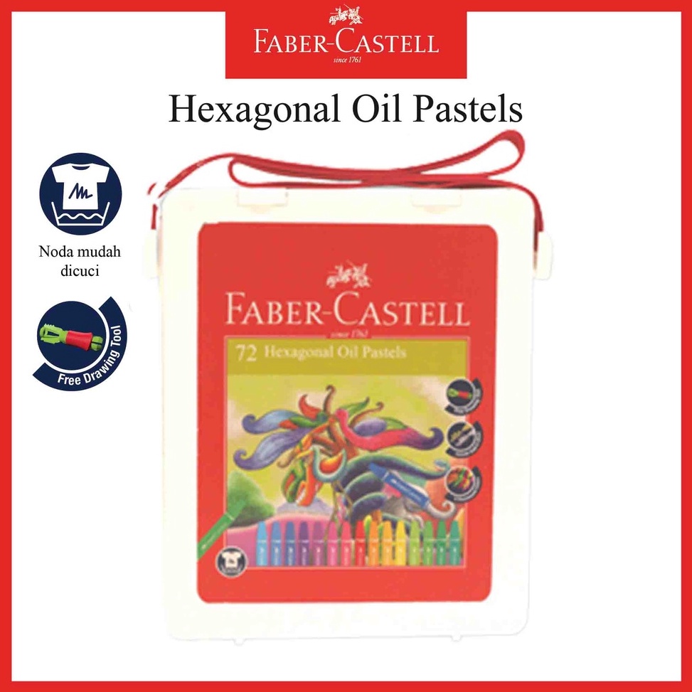 

Crayon Faber Castell Hexagonal Oil Pastel 72 Warna Krayon Heksagonal ART B2L5