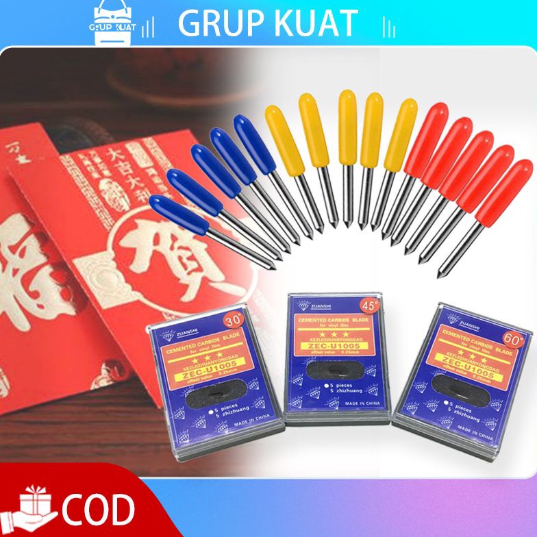 

5pcs 456 Derajat Cutting Sticker mata pisau Roland Roland Blade Roland Cutting Plotter Vinyl Cutter Blade ART B3H3