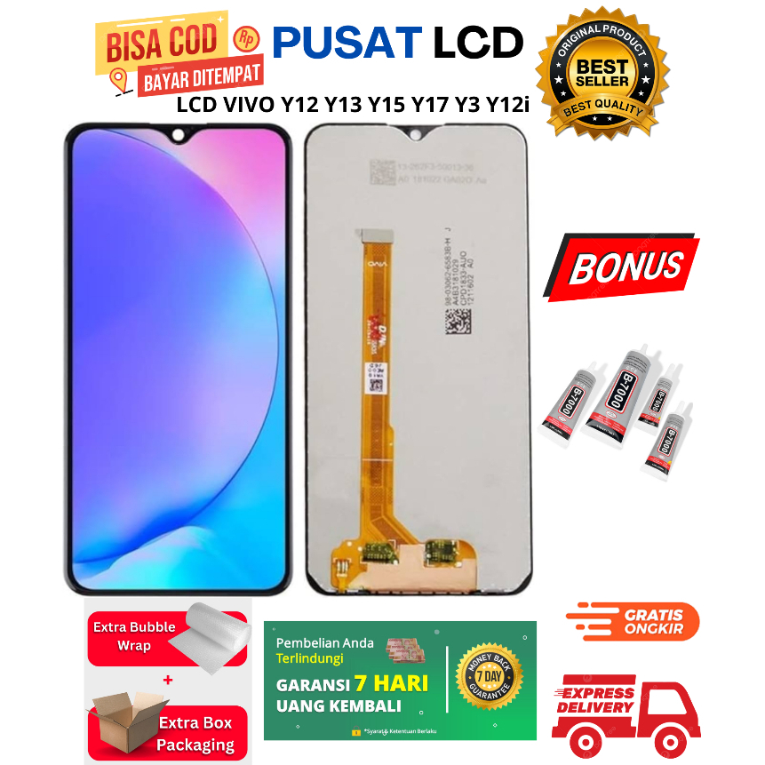 LCD TOUCHSCREEN VIVO Y12 Y15 Y17 Y3 Y12i FULSET UNIVERSAL