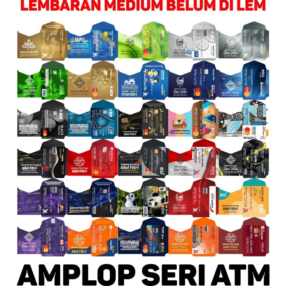 

amplop motif ATM 1 LEMBAR AMPLOP LEBARAN MEDIUM Lembaran ART G9M6