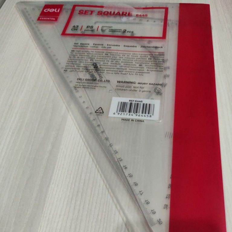 

Penggaris segitiga deli 6445 ART T8H9