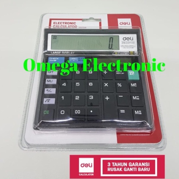 

Deli 39231 Calculator Check Correct Desktop Kalkulator Meja Office BUKAN CT512 CT 512 ART F3G7