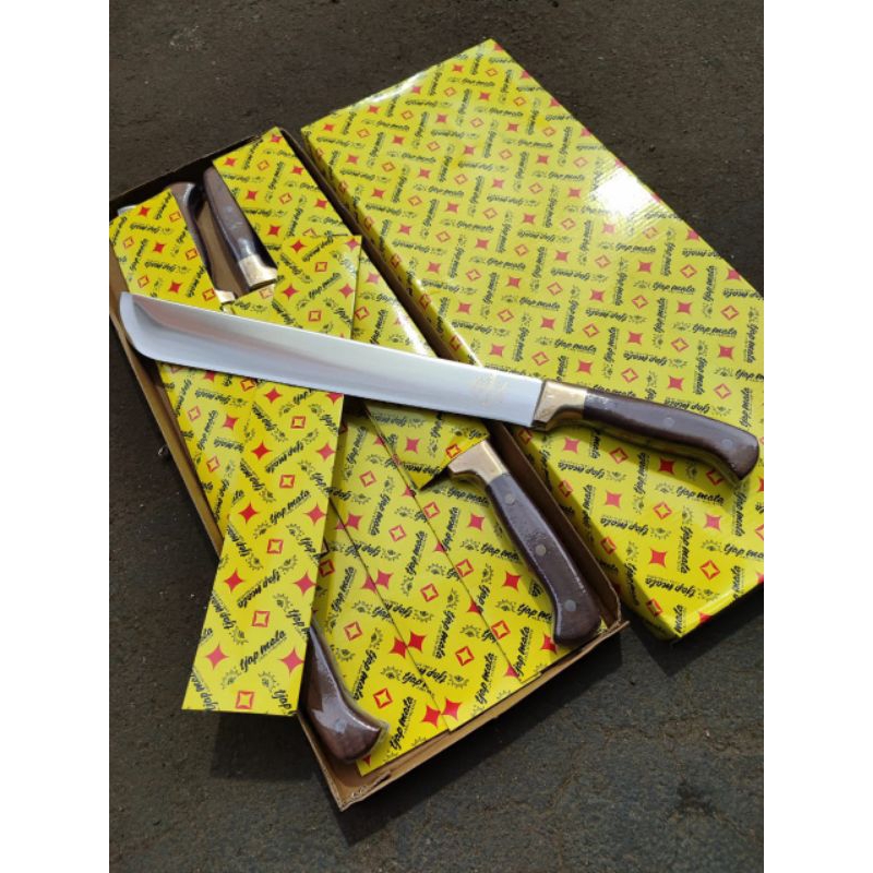 Golok sembelih daging TJAP MATA stainless