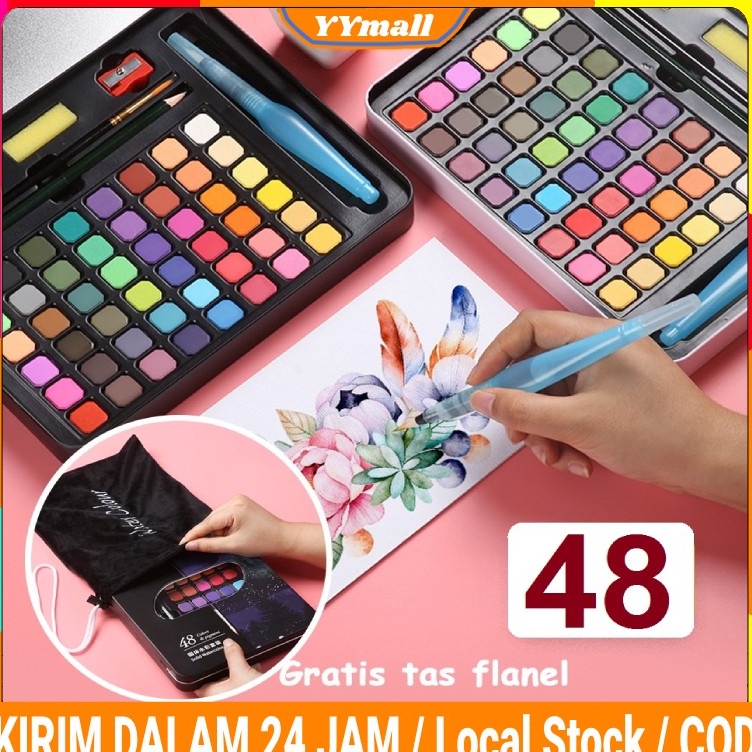 

CODCat Air Watercolor Set 3648 Warna Water Color Alat Cat Air Lukis Set Termasuk Kuas Dan Kertas Gambar Spidol Warna Cat Warna Cat Poster Melukis Anak Set Cat Akrilik Cat Air ART G5I8