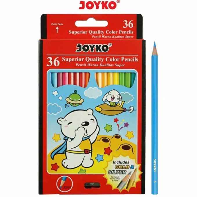 

Pensil Warna Joyko 36 Warna Panjang CP36PB ART L6W5