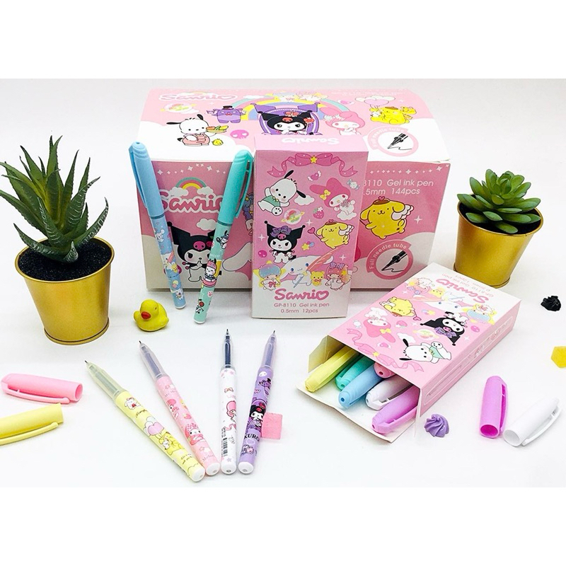 

(ISI 12 PC) BOLPEN GEL IPEN SANRIO CINAMONROLL KUROMI MELODY ESELON GP-8110