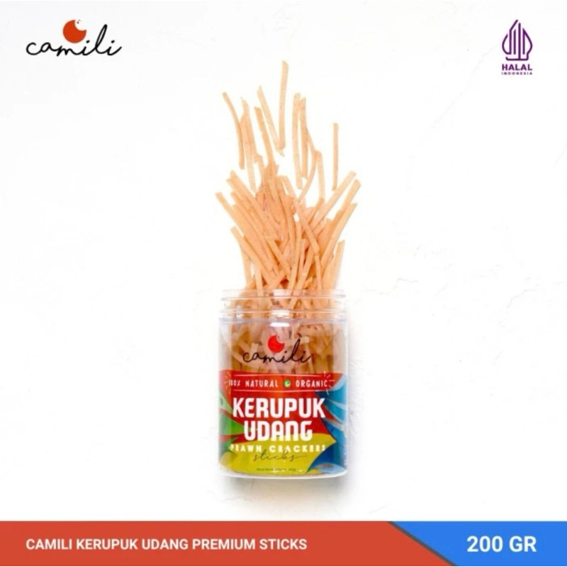 

Camili (Gluten Free) Kerupuk Udang Premium Stick 200gr