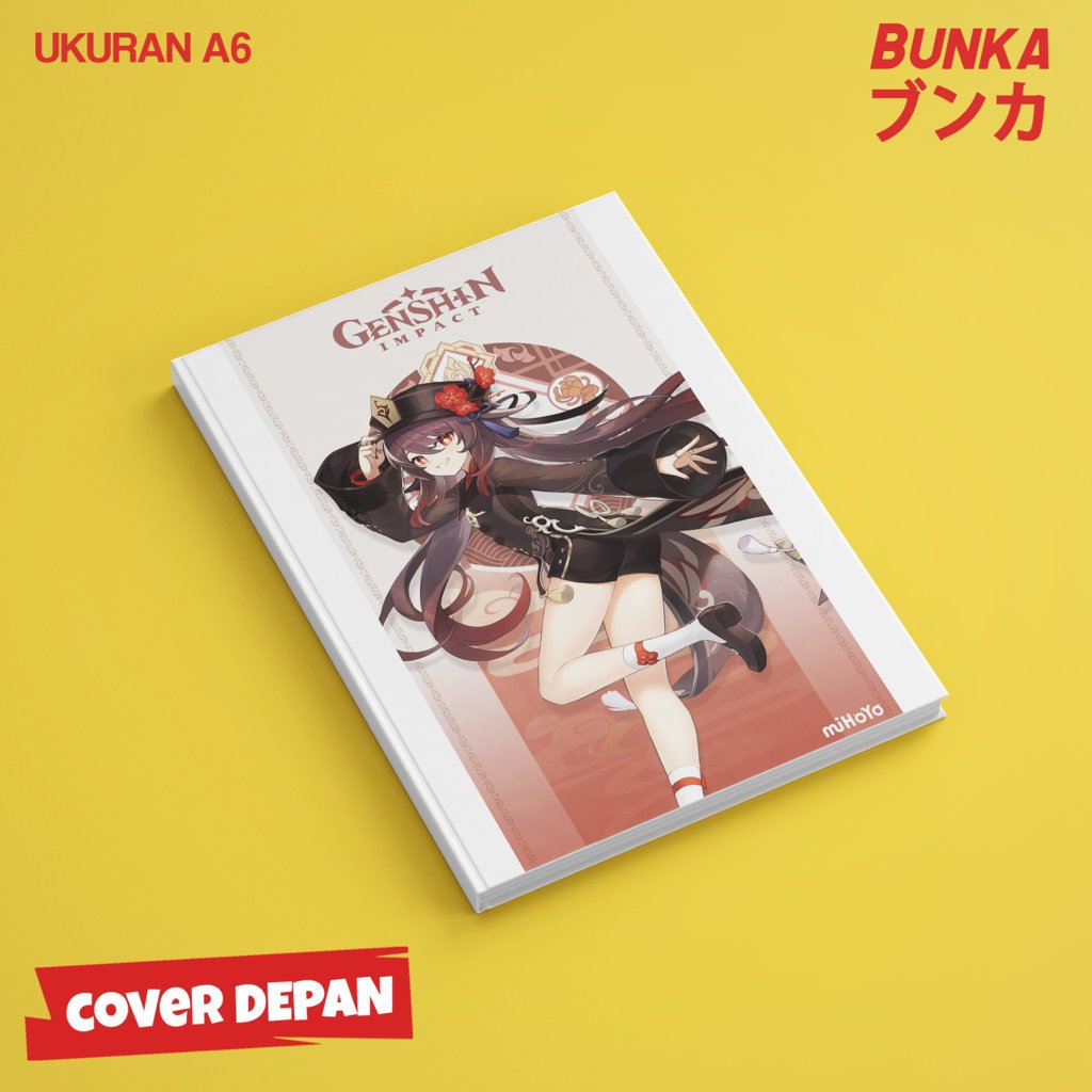 

Pocket Note Game Genshin Impact Hu Tao Hardcover A6 Buku Tulis Catatan Notes Agenda Planner Jurnal