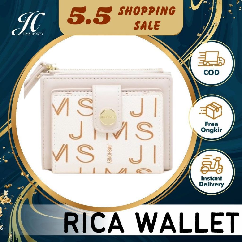 JIMS HONEY RICA WALLET Dompet Kecil Lipat Wanita Cewek Fashion Jimshoney Casual Terbaru