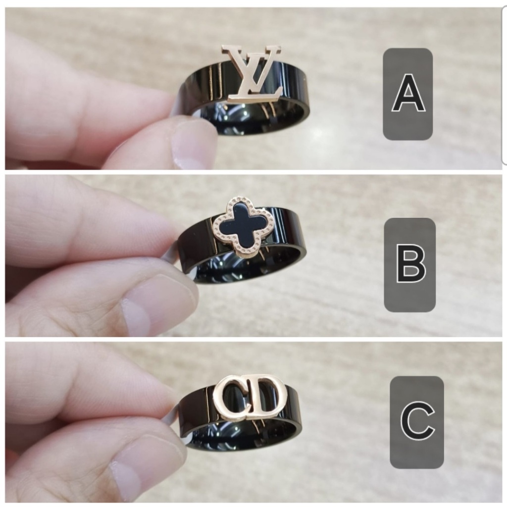 CINCIN WANITA ASLI TITANIUM AKSESORIS WANITA ASLI TITANIUM PERHIASAN FASHION ASLI TITANIUM - GIRLIE 