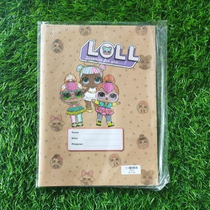 

Sampul Buku Nama Coklat Gambar Boxy LOL (isi 20 Lembar) (E9314)