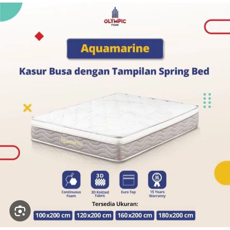 Kasur Busa Olympic Aquamarine