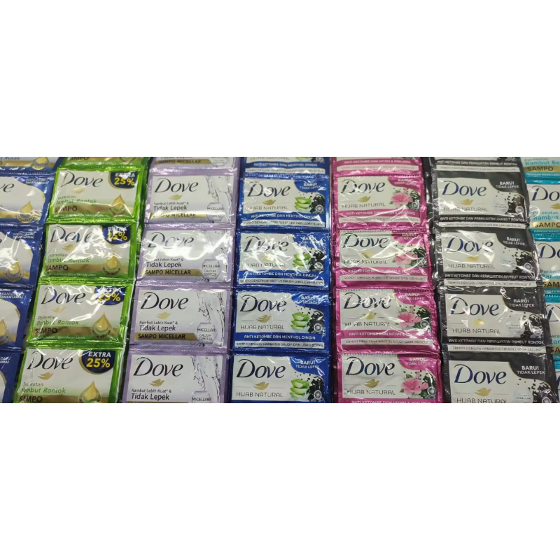 Dove shampo sachet