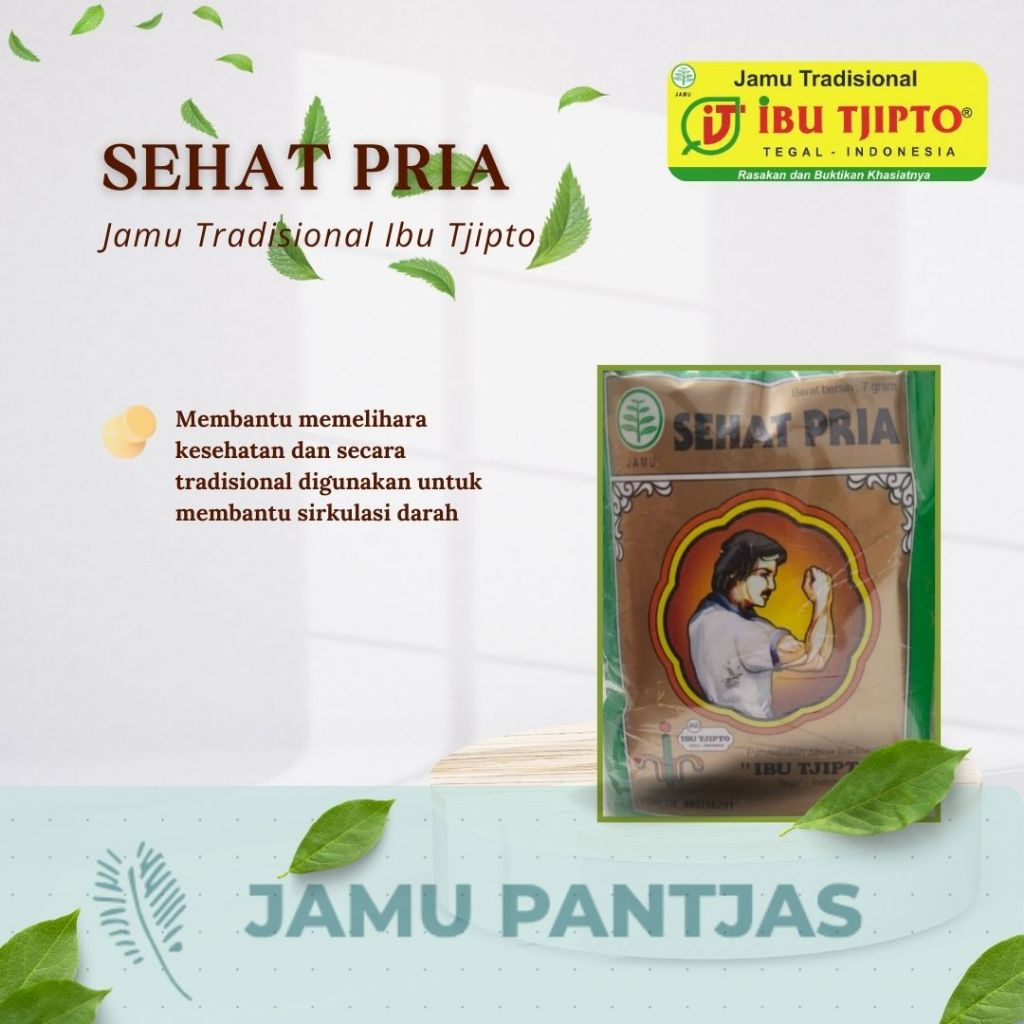 

JAMU SEHAT PRIA @10 SACHET - IBU TJIPTO